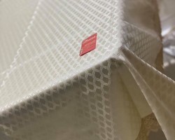 شرشف طاولة سفرة حجم كبير 140 × 220 خلية نحل