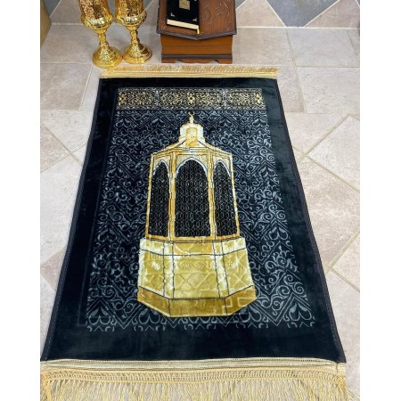 سجادة صلاة الحرم مخمل مبطن طبيه مع ارضية لاصقة / مصليه طبية سجادة صلاة الحرم مخمل مبطن طبيه مع ارضية لاصقة / مصليه طبية