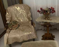 شرشف كنب / سجاد شمواه ماربل مقاس 160 × 200 وجه / كفر كنب شامواه ماربيل