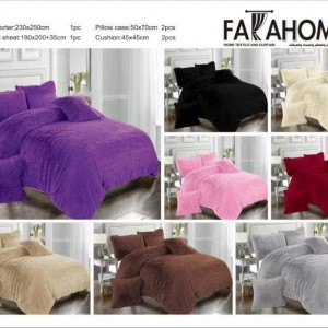 لحاف مجوز شعر نافر 6قطع كينج سايز لحاف مجوز شعر نافر 6قطع كينج سايز