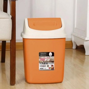 سلة مهملات 12 لتر مع غطاء مروحة بلاستيك سلة مهملات 12 لتر مع غطاء مروحة بلاستيك