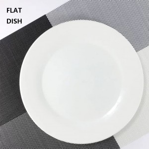 صحن سفح بورسلان ابيض 7 انش مقاس 18 سم