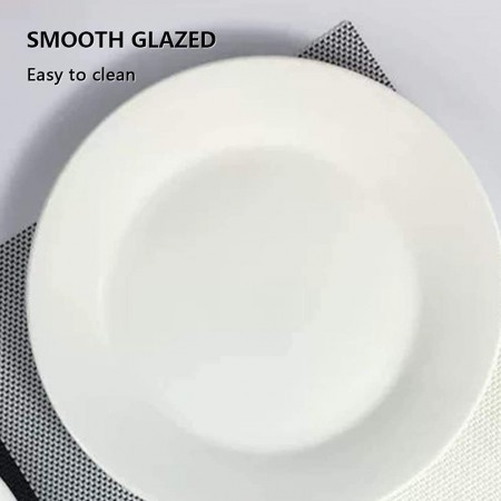 صحن سفح بورسلان ابيض 10.5 انش مقاس 27 سم صحن سفح بورسلان ابيض 10.5 انش مقاس 27 سم