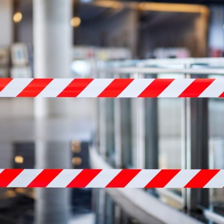 شريط تحذير احمر كبير شريط تحذير احمر كبير