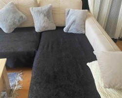 شرشف كنب / سجاد شمواه سادة مقاس 160 × 200 وجه / كفر كنب شامواه ساده