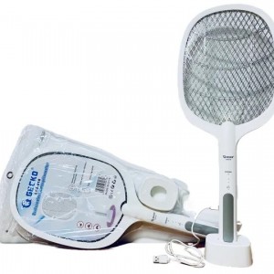 مضرب ذباب شحن مع قاعدة GECKO