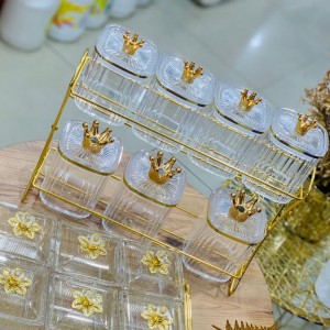 طقم ستاند بهارات / كاندي اكريليك طابقين ZD136621 طقم ستاند بهارات / كاندي اكريليك طابقين ZD136621