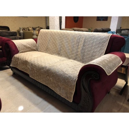 طقم وجوه - وجه كنب مخمل دانتيل ارضية مع ظهر مع يد كامل 9 مقاعد