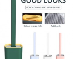 فرشاية حمام سيليكون مع حمالة لاصقة