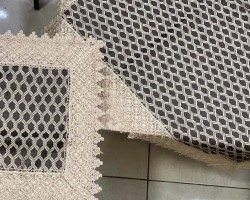 شرشف طاولة وسط + 4 وجه اسكمله خلية نحل