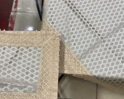 شرشف طاولة وسط + 4 وجه اسكمله خلية نحل