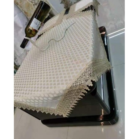 شرشف طاولة وسط + 4 وجه اسكمله خلية نحل