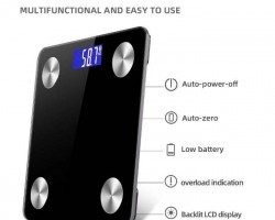 ميزان جسم بلوتوث سكيلز احمر ميزان جسم بلوتوث سكيلز احمر