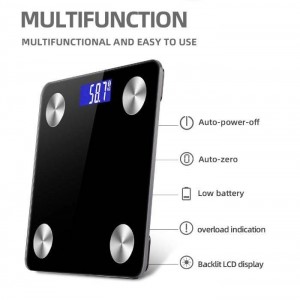 ميزان جسم بلوتوث سكيلز احمر ميزان جسم بلوتوث سكيلز احمر