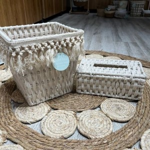 سلة مهملات مع محارم قش GDC501-26 سلة مهملات مع محارم قش GDC501-26