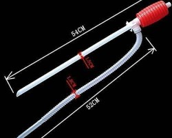 بربيش مضخة زيت لون ابيض ومقبض احمر