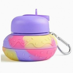 مطرة - شيكر ماء سيلكون ملون 600 مل CH5