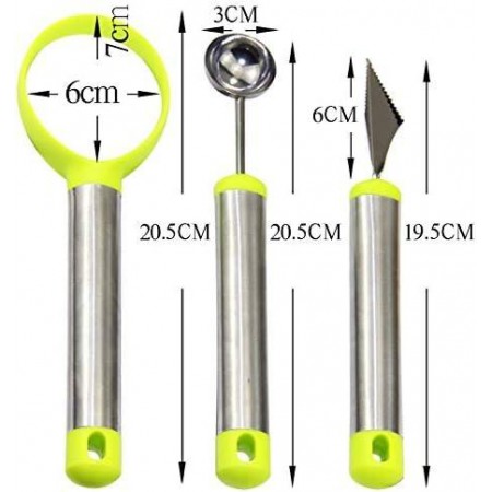 طقم سكاكين تقطيع وتشكيل وتزيين فواكه ثلاثة قطع طقم سكاكين تقطيع وتشكيل وتزيين فواكه ثلاثة قطع