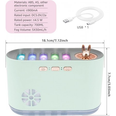 مبخره الكترونيه خمس مخارج ارنوب صغير نغمات Pickup AROMA مبخره الكترونيه خمس مخارج ارنوب صغير نغمات Pickup AROMA