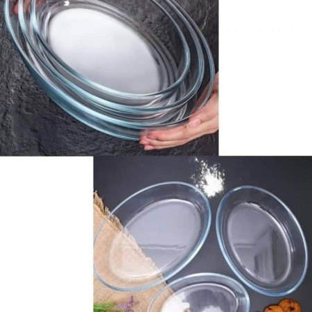 طقم /3 جاطات بايركس حراري بيضاوي TP30199/CH