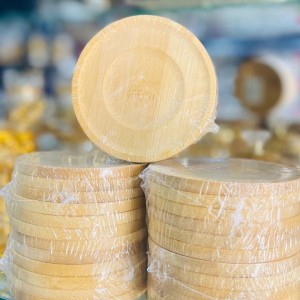 اسكتانة - صحن خشب بامبو مدور 10 سم عدد 6 قطعة