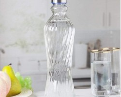 قنية ماء زجاج 1لتر مجدول / سادة / حلقات قنية ماء زجاج 1لتر مجدول / سادة / حلقات