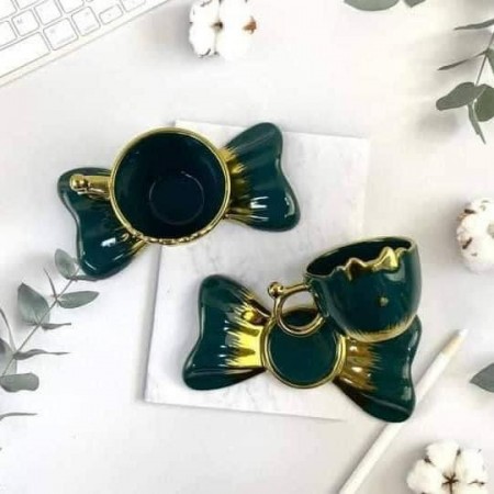 طقم فناجين قهوة اسود مذهب مع متكة ببيونة 12+12 قطعة GY221161 طقم فناجين قهوة اسود مذهب مع متكة ببيونة 12+12 قطعة GY221161