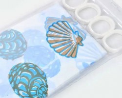 ستائر حمام وتر بروف مطبع مقاس 180 × 180 ستائر حمام وتر بروف مطبع مقاس 180 × 180