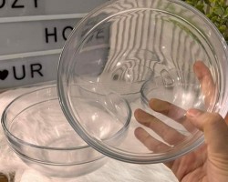 صحن سلطه - سلطيه مجور شفاف 20سم YJW-2020-1 صحن سلطه - سلطيه مجور شفاف 20سم YJW-2020-1