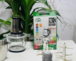   فرامة ملوخية وخضار ولحوم وعجانه جولدين ستانلس 3.8 لتر 3000 وات  6 في 1 موديل AL-8235