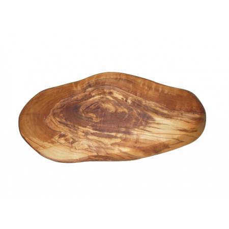 صحن بيضاوي مجور خشب ثقيل 26 × 13 × 5 سم صناعة يدوية