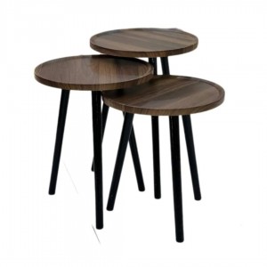 طقم اسكملات خشب مدور مع حيف طقم اسكملات خشب مدور مع حيف