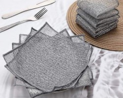 قطع قصدير / شبك للجلي 20 × 20 سم عدد 12 قطعة BAMBOO FIBER قطع قصدير / شبك للجلي 20 × 20 سم عدد 12 قطعة BAMBOO FIBER