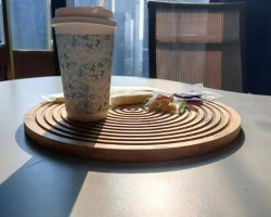 لوح خشب بامبو ديكور - كوستر خشب بامبو محفر مدور حلقات حجم كبير لوح خشب بامبو ديكور - كوستر خشب بامبو محفر مدور حلقات حجم كبير