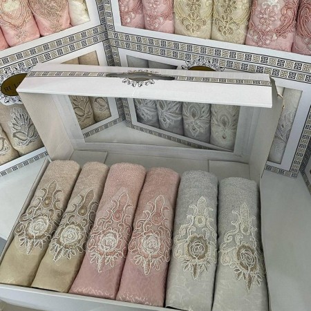 طقم بشاكير دانتيل عرايسي كرتوني RUUPAK طقم بشاكير دانتيل عرايسي كرتوني RUUPAK