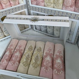 طقم بشاكير دانتيل عرايسي كرتوني RUUPAK