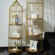 طقم قفص زواية 2 قطعة ذهبي مع وجه خشب 3 دور طقم قفص زواية 2 قطعة ذهبي مع وجه خشب 3 دور