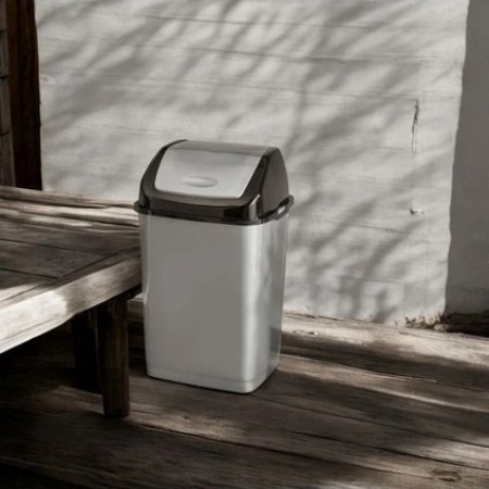 سلة مهملات 47 لتر مع غطاء مروحة Polire