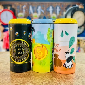 حصالة توفير - سقاطة معدني وجه ضاحك قابل للازالة