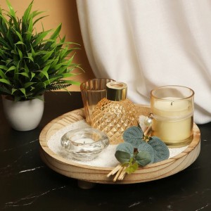 طقم مبخرة مع شمع هدية معطر عيدان + 3شمع + كاستين