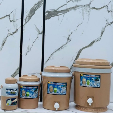 ثلاجة - حافظة مياه - مطرة مياه مع يد وحنفية 11.5 لتر