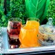 طقم كاسات عصير مضلع مكور من الاسفل معينات 6 قطع زجاج مصري IZMIR JUICE TUMBLER