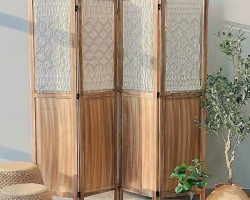 قاطع خشب ثقيل مقاس 180 × 45 × 4 دفات مع مكرميه صناعة يدوية