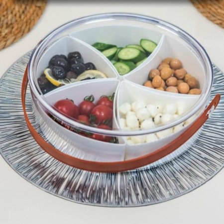 مضيفة تقديم كاندي اكريليك مقطع مع غطاء وحمالة مثلثات 6 قطع تفضيل كاندي / مكسرات مضيفة تقديم كاندي اكريليك مقطع مع غطاء وحمالة مثلثات 6 قطع تفضيل كاندي / مكسرات