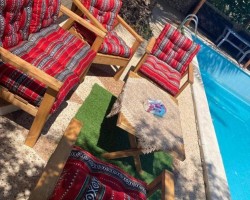 بف - مقعد ارضيات جلسات خارجية بدوي 55 × 55 سم