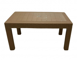 طاولة وسط بلاستيك رتان  مستطيل 92 × 57 سم