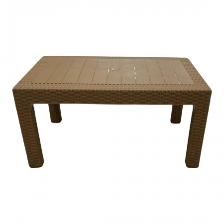 طاولة وسط بلاستيك رتان  مستطيل 92 × 57 سم