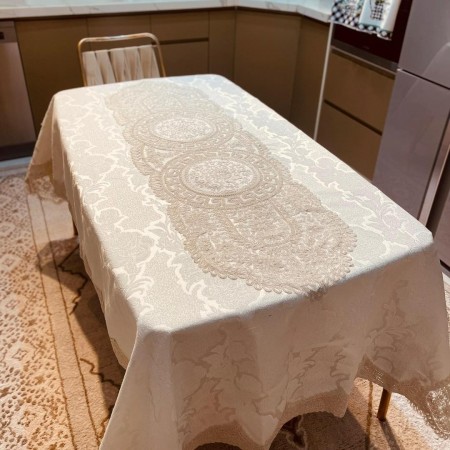 شرشف سفره ملوكي كرتونة 140 × 220 سم