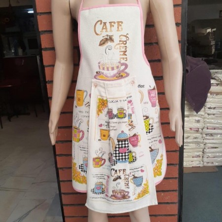 مريول مطبخ تركي مع بشكير كبير