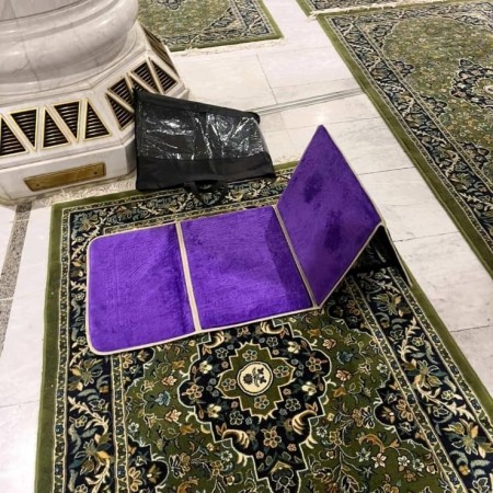 سجادة صلاة طبية مبطنة مع ركاية ظهر